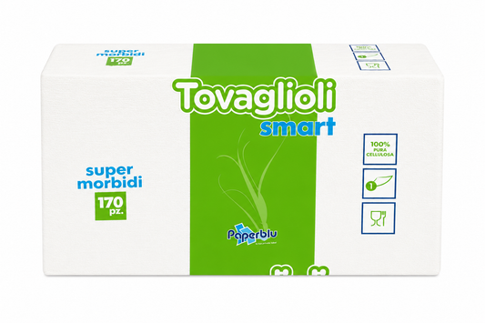 Tovaglioli Monouso Bianchi 100% Cellulosa 170 Pezzi – Super Morbidi