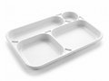 VASSOIO MONOUSO 4 SCOMPARTI IN PS BIANCO MM238X354 H30 G 34