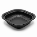 PIATTO QUADRATO TERMOSALDABILE IN PP NERO MM 180X180 H 38 G 11